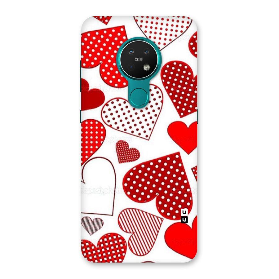 Style Hearts Back Case for Nokia 7.2