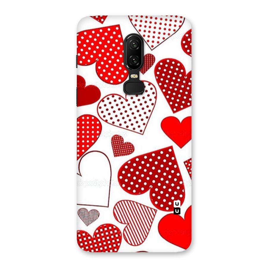 Style Hearts Back Case for OnePlus 6