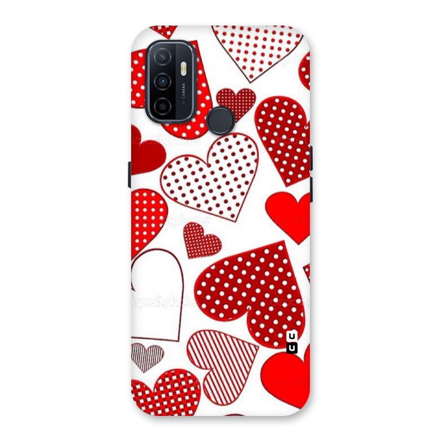 Style Hearts Back Case for Oppo A32