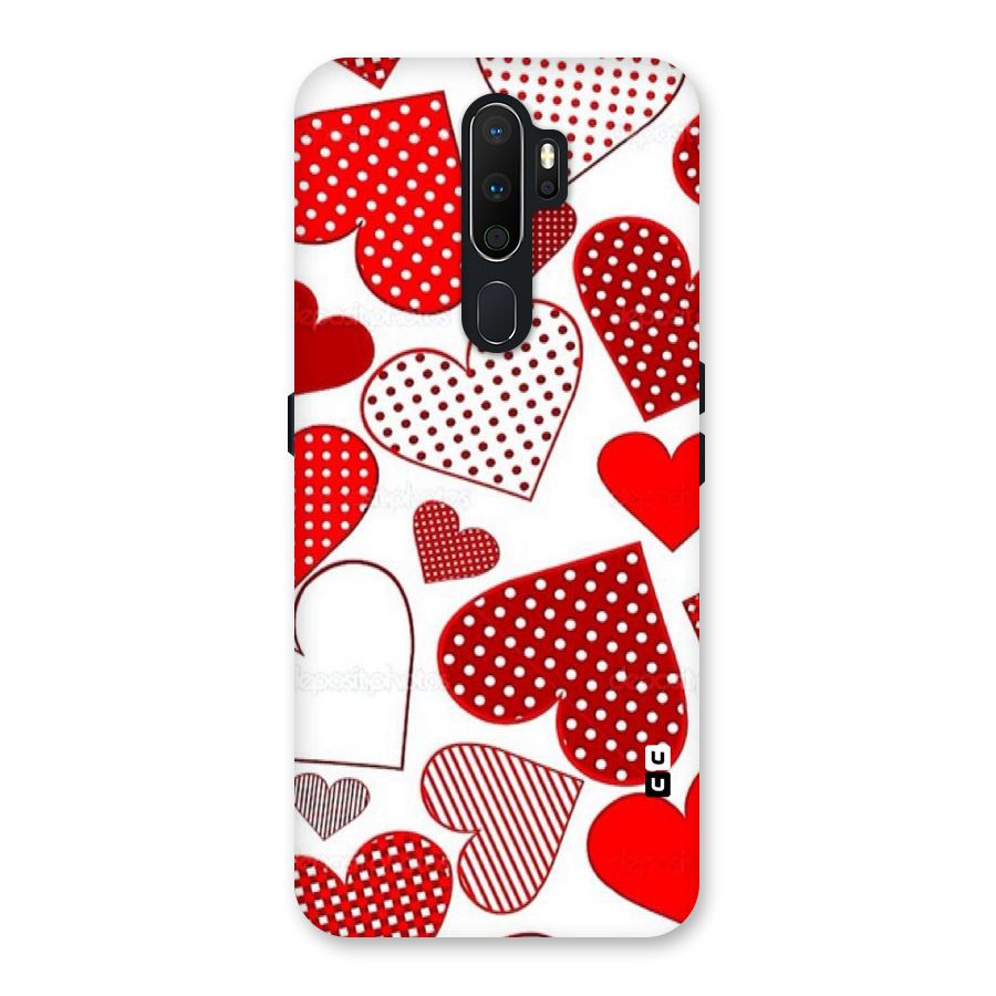 Style Hearts Back Case for Oppo A5 (2020)