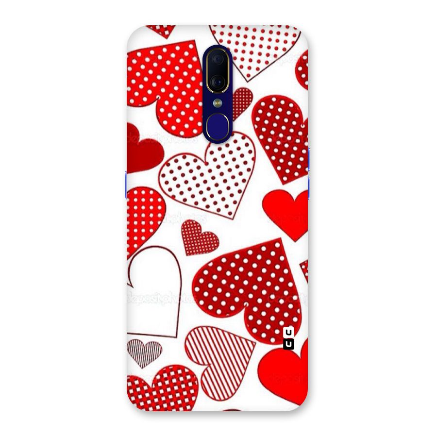 Style Hearts Back Case for Oppo F11