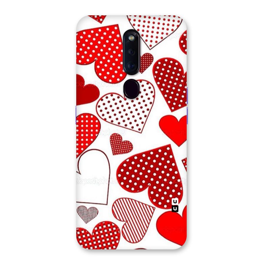 Style Hearts Back Case for Oppo F11 Pro