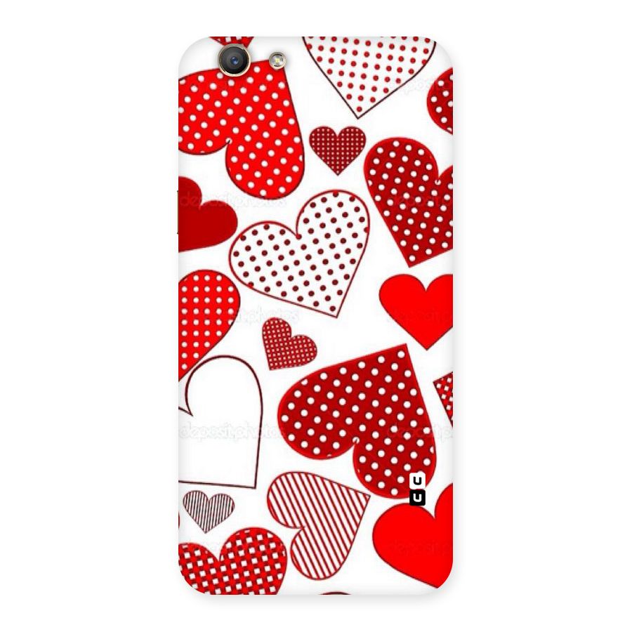 Style Hearts Back Case for Oppo F1s