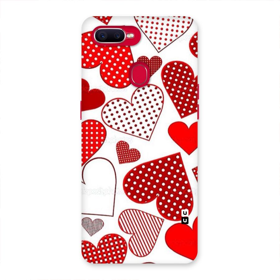 Style Hearts Back Case for Oppo F9 Pro
