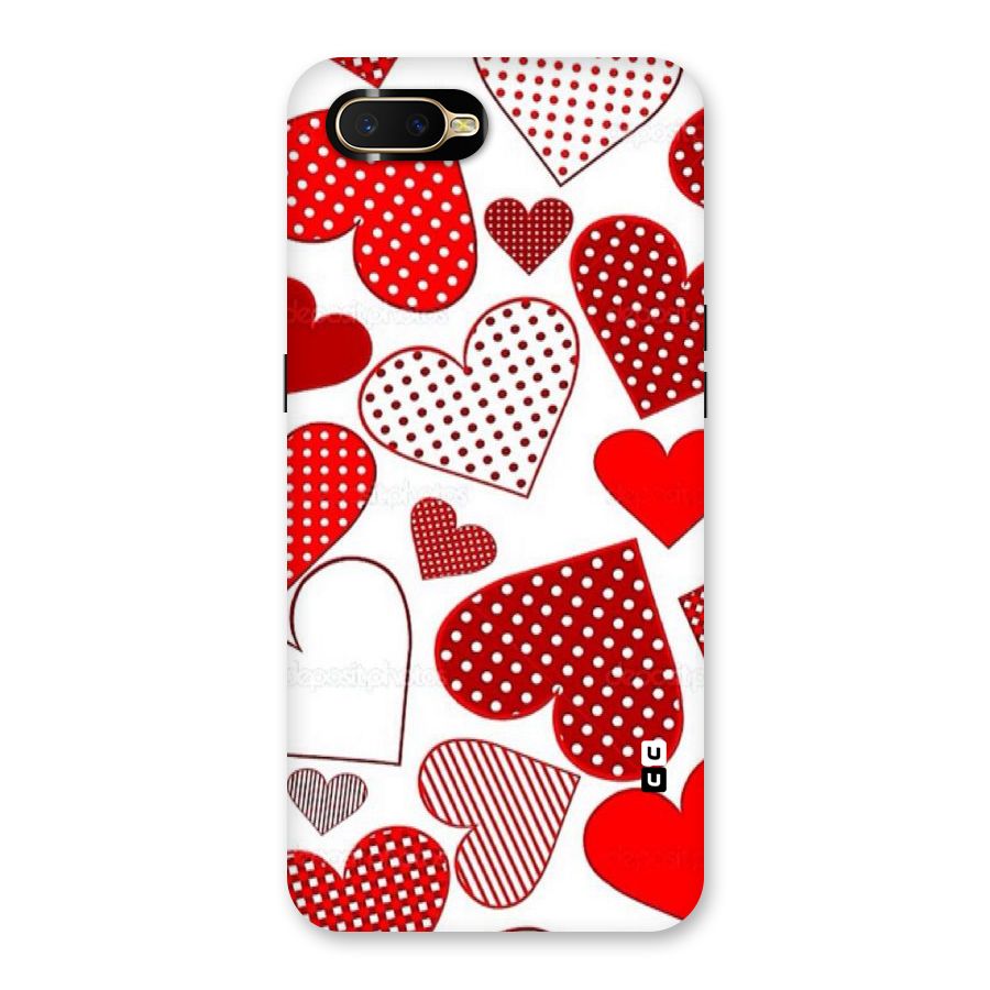 Style Hearts Back Case for Oppo K1