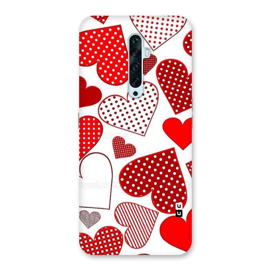 Style Hearts Back Case for Oppo Reno2 F