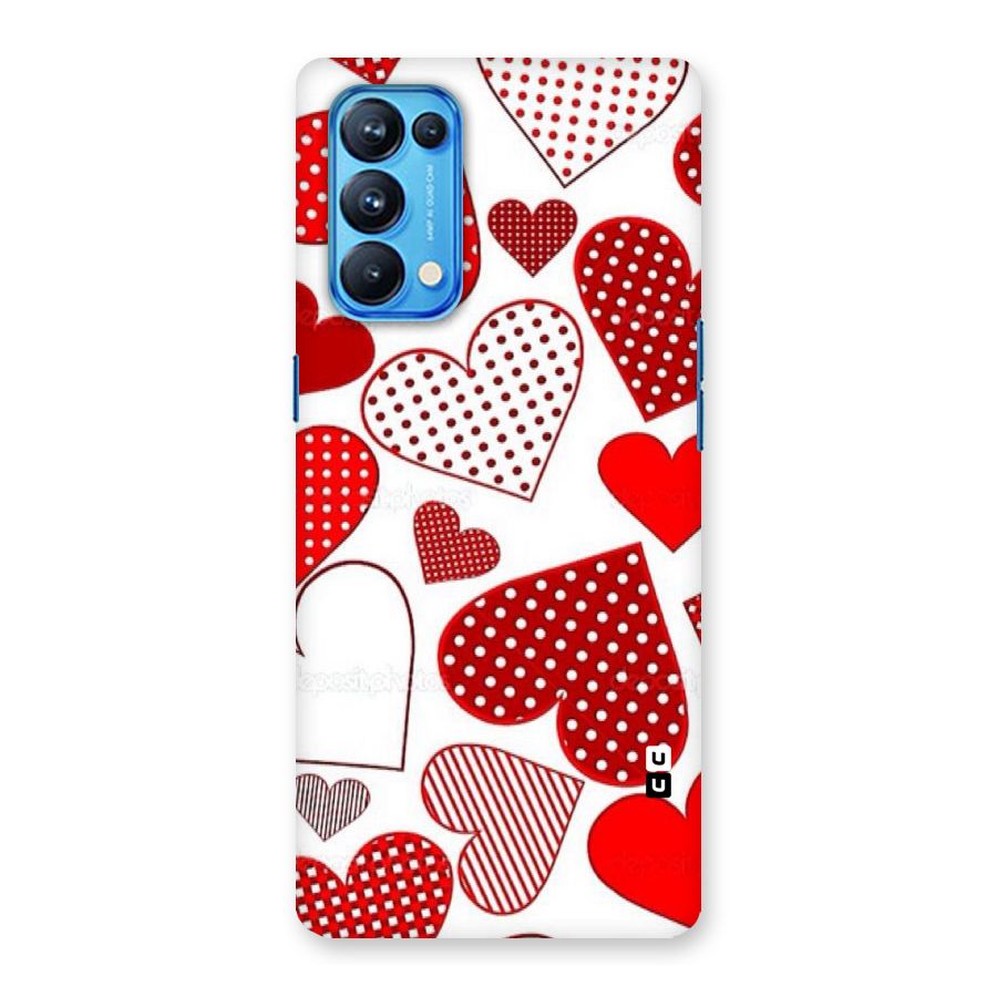 Style Hearts Back Case for Oppo Reno5 Pro 5G