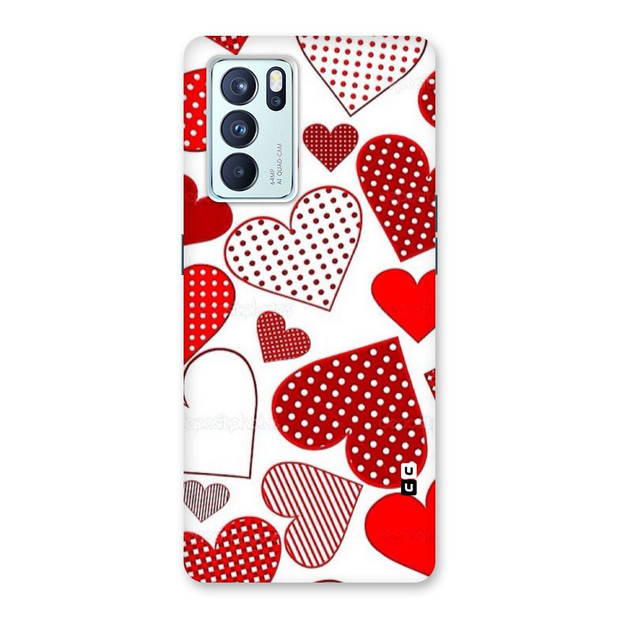 Style Hearts Back Case for Oppo Reno6 Pro 5G