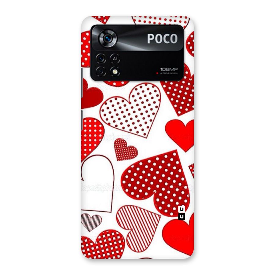 Style Hearts Back Case for Poco X4 Pro 5G
