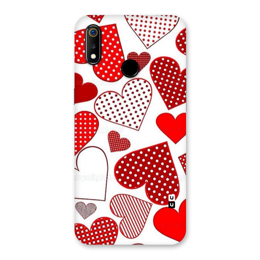 Style Hearts Back Case for Realme 3