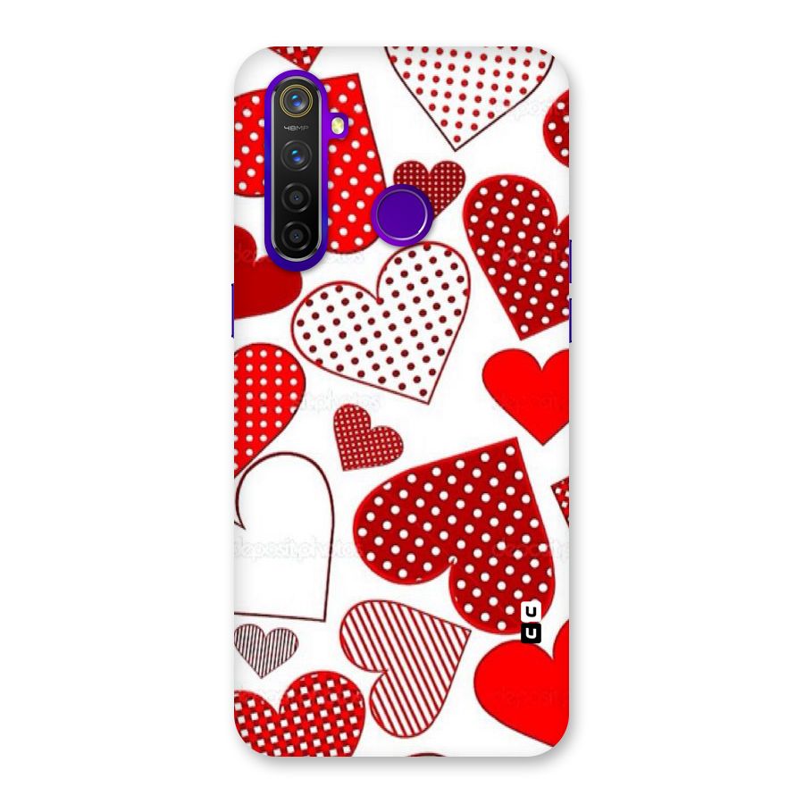 Style Hearts Back Case for Realme 5 Pro