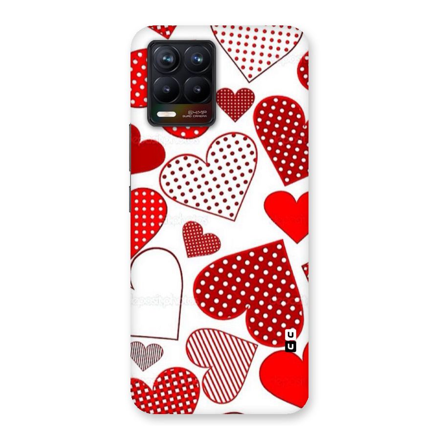 Style Hearts Back Case for Realme 8