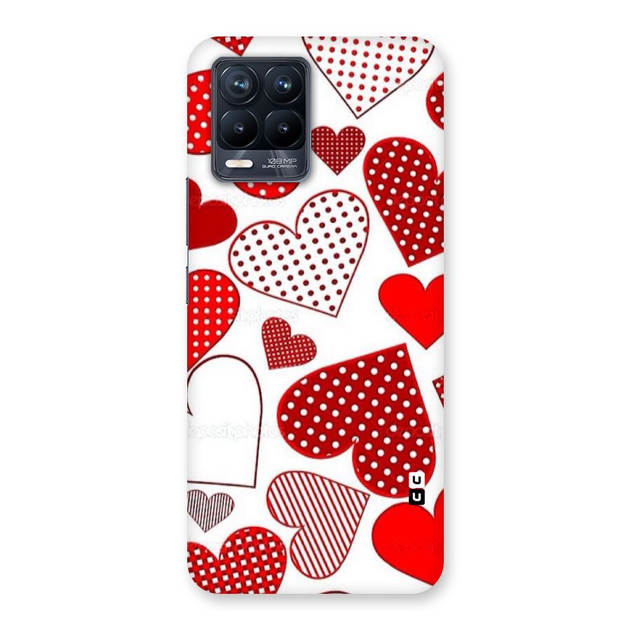 Style Hearts Back Case for Realme 8 Pro