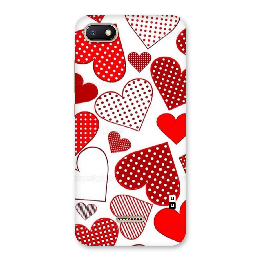 Style Hearts Back Case for Redmi 6A