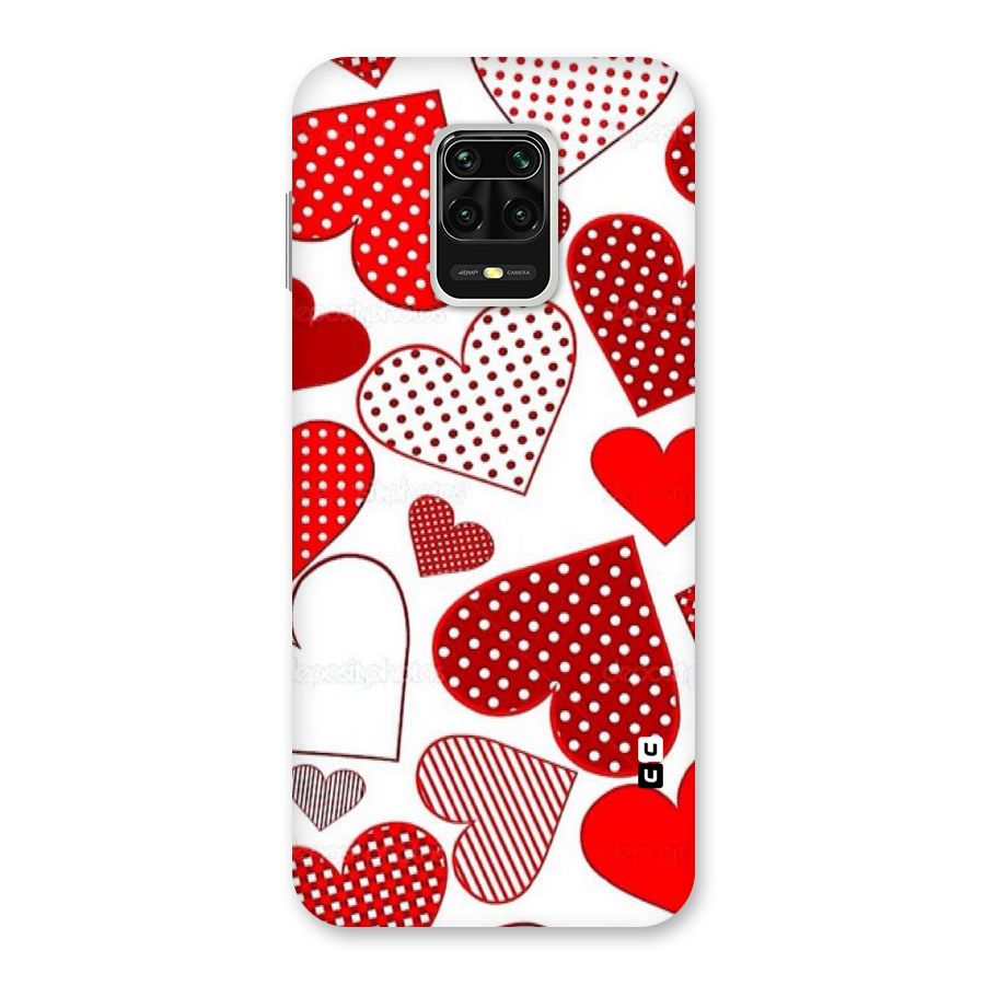 Style Hearts Back Case for Redmi Note 9 Pro