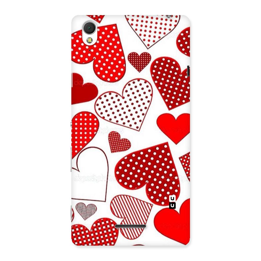 Style Hearts Back Case for Sony Xperia T3