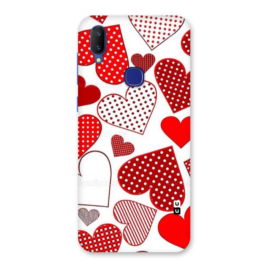 Style Hearts Back Case for Vivo V11