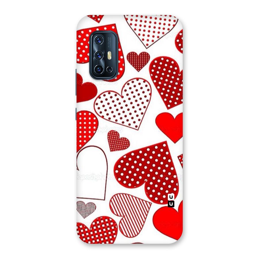 Style Hearts Back Case for Vivo V17