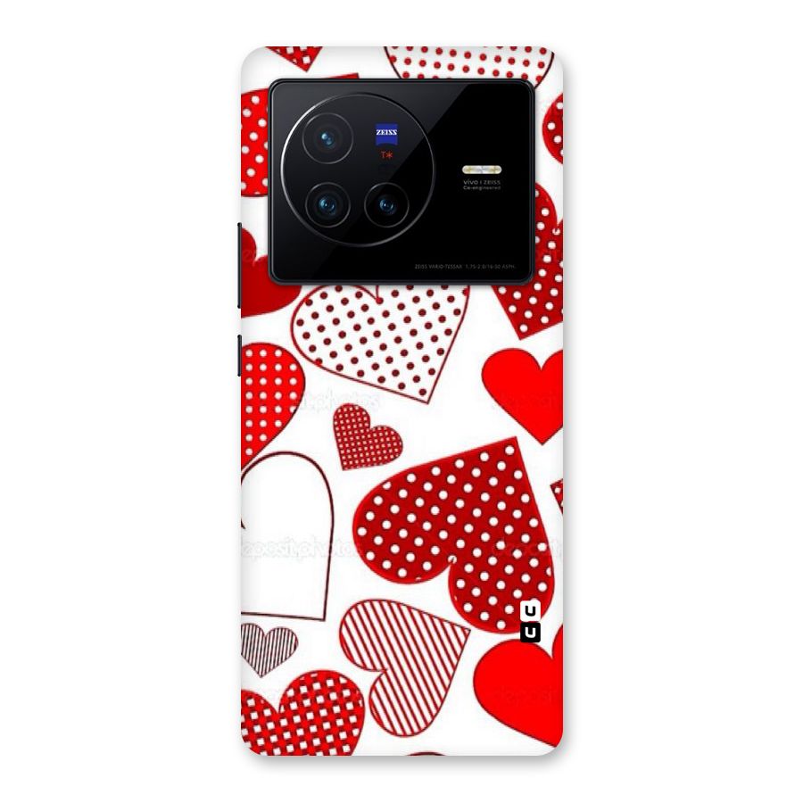 Style Hearts Back Case for Vivo X80