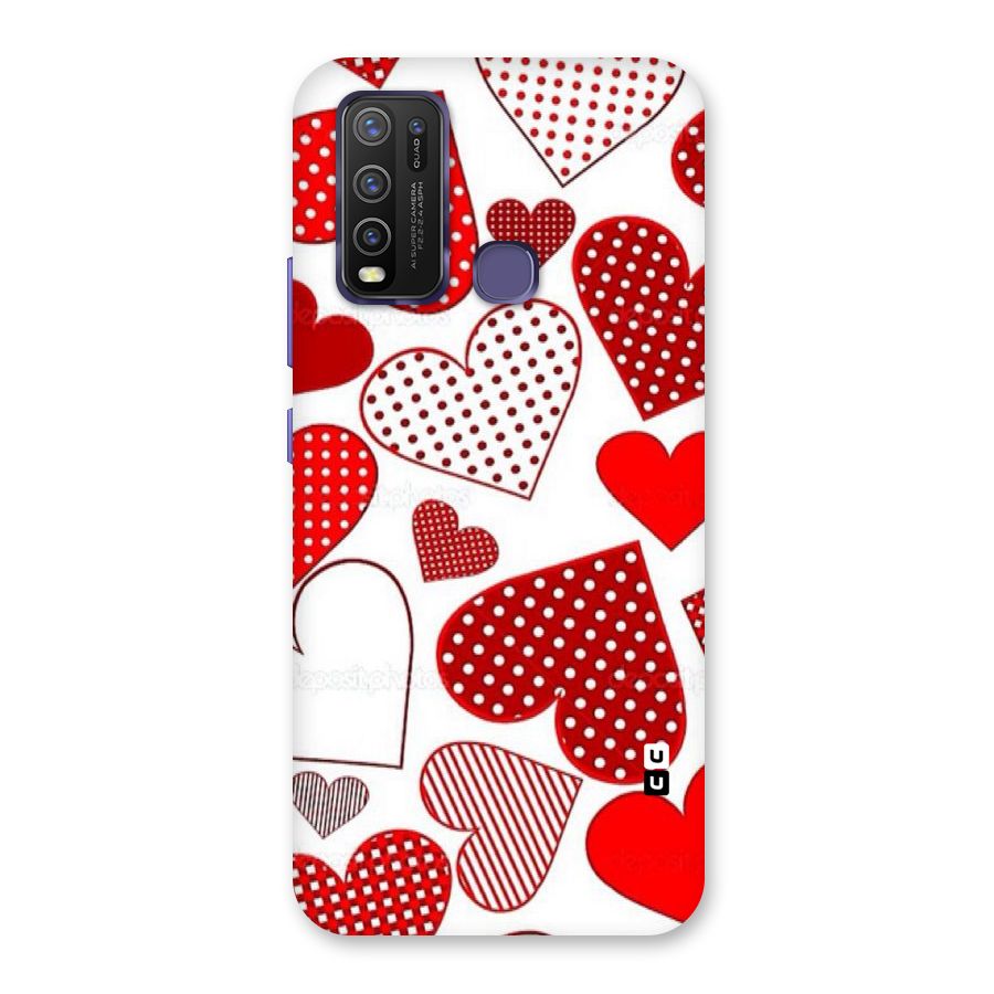 Style Hearts Back Case for Vivo Y30
