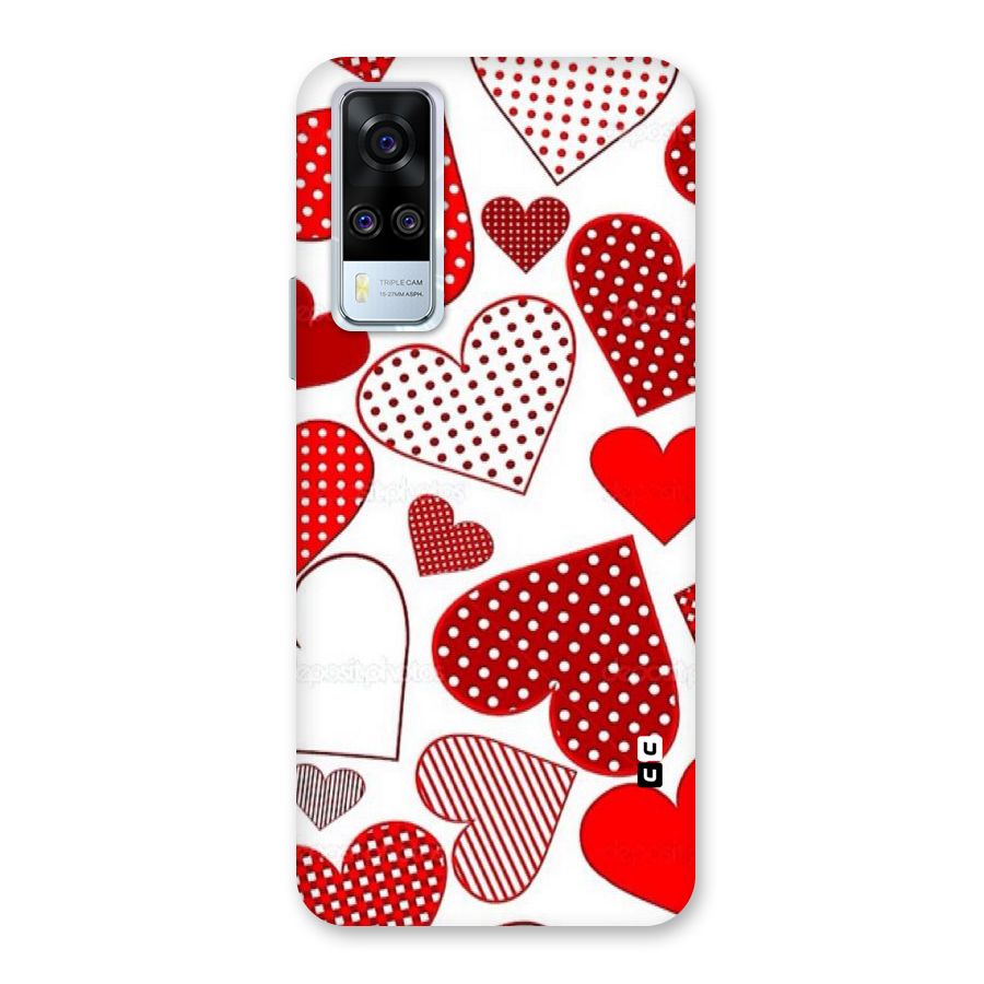 Style Hearts Back Case for Vivo Y31