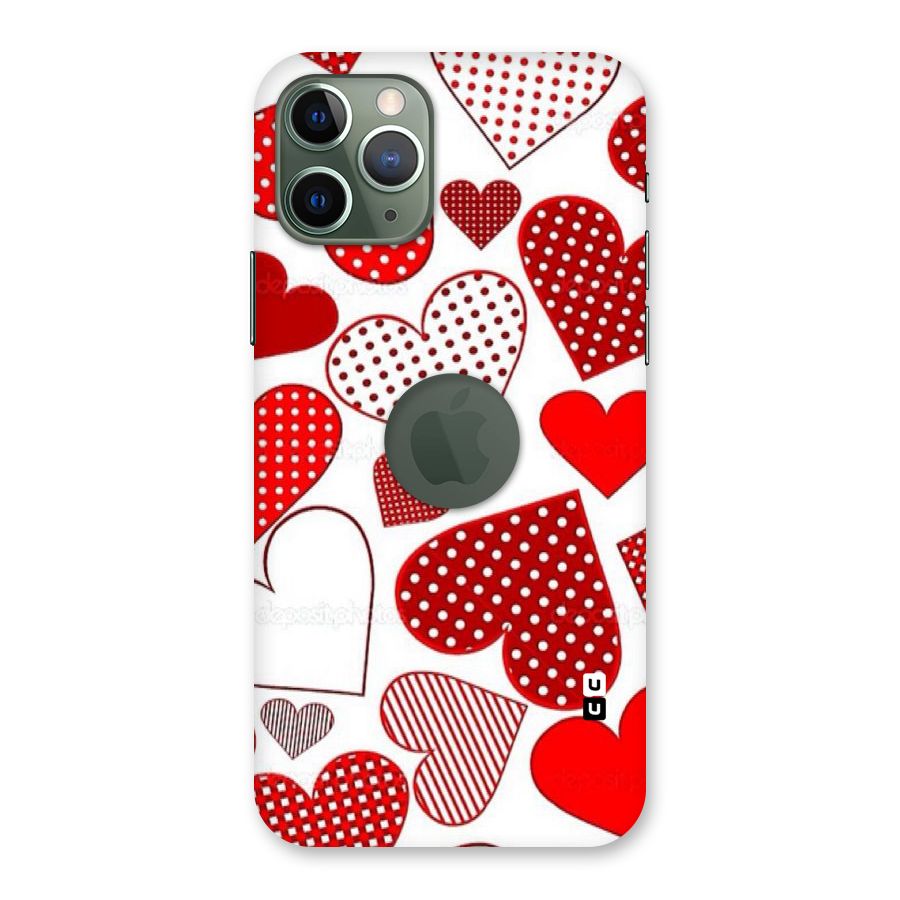Style Hearts Back Case for iPhone 11 Pro Logo  Cut