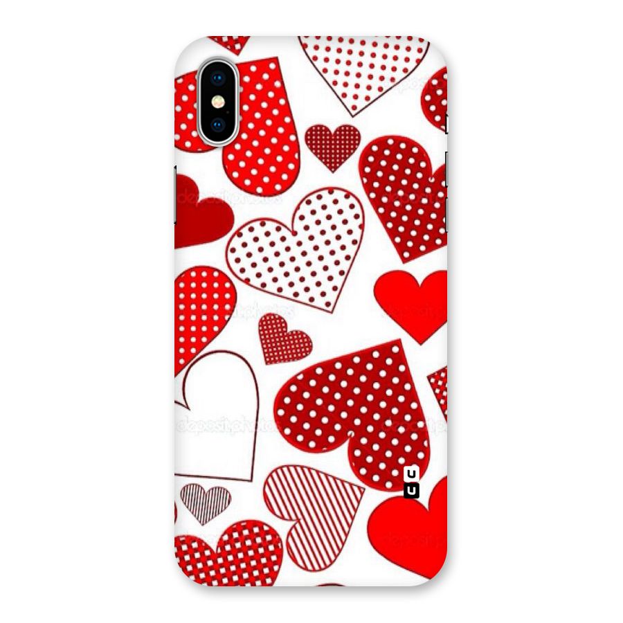 Style Hearts Back Case for iPhone XS