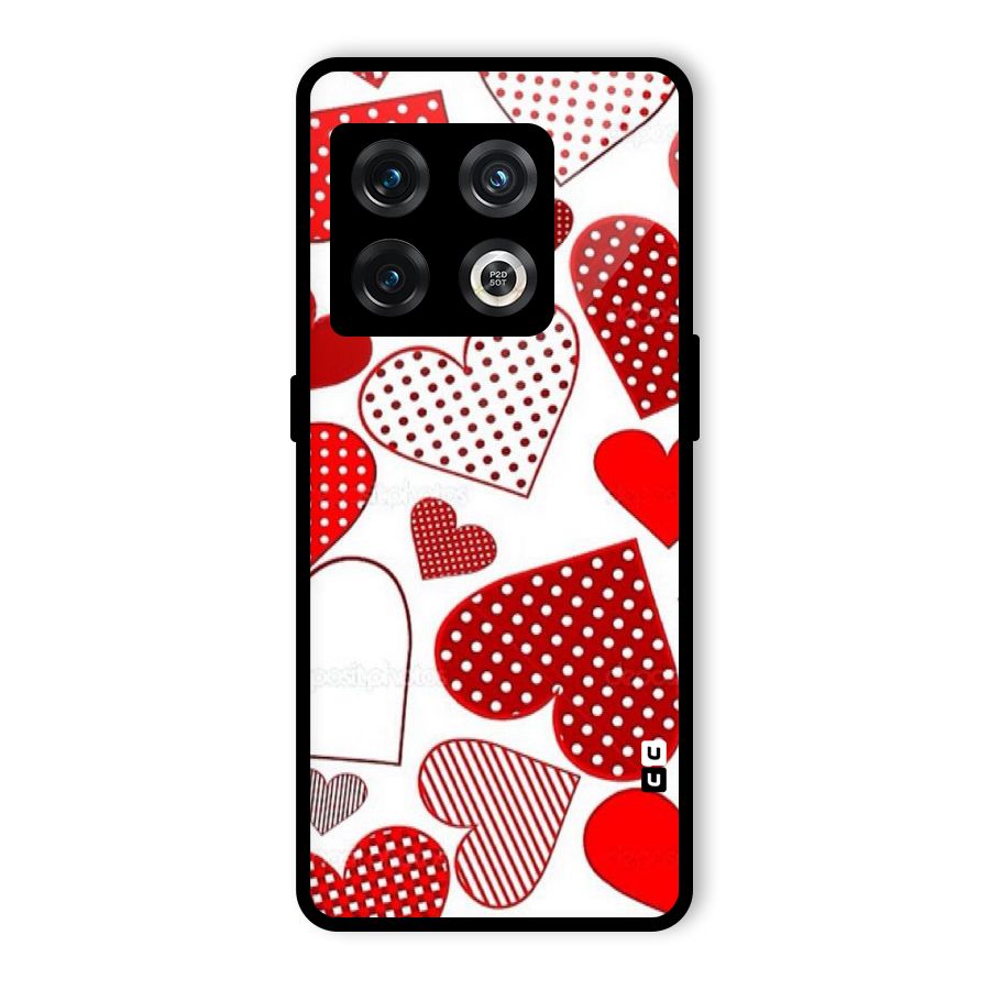 Style Hearts Glass Back Case for OnePlus 10 Pro 5G