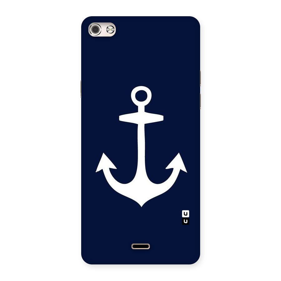 Stylish Anchor Design Back Case for Micromax Canvas Silver 5