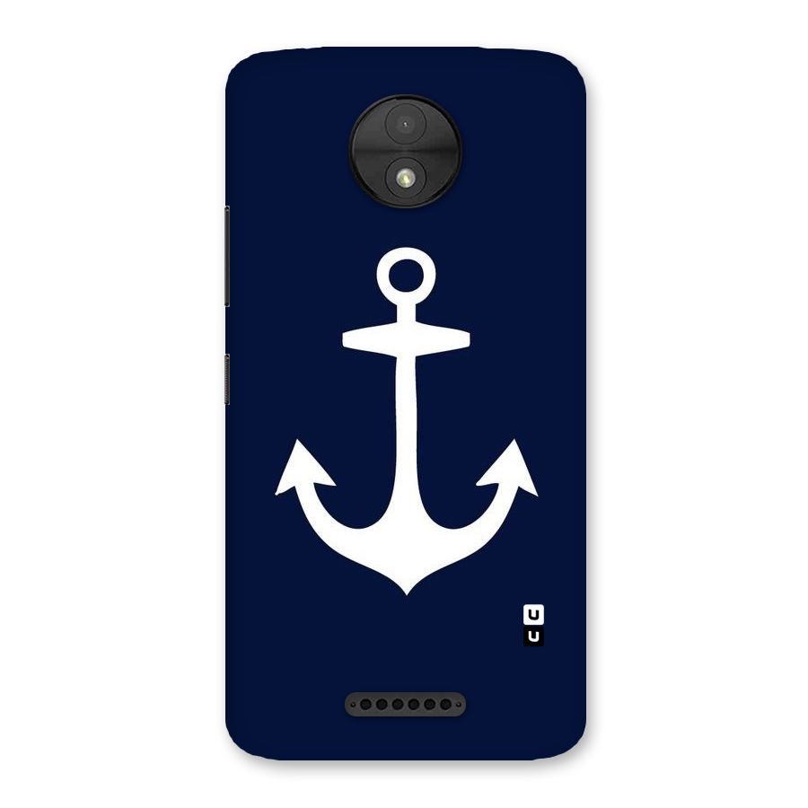 Stylish Anchor Design Back Case for Moto C