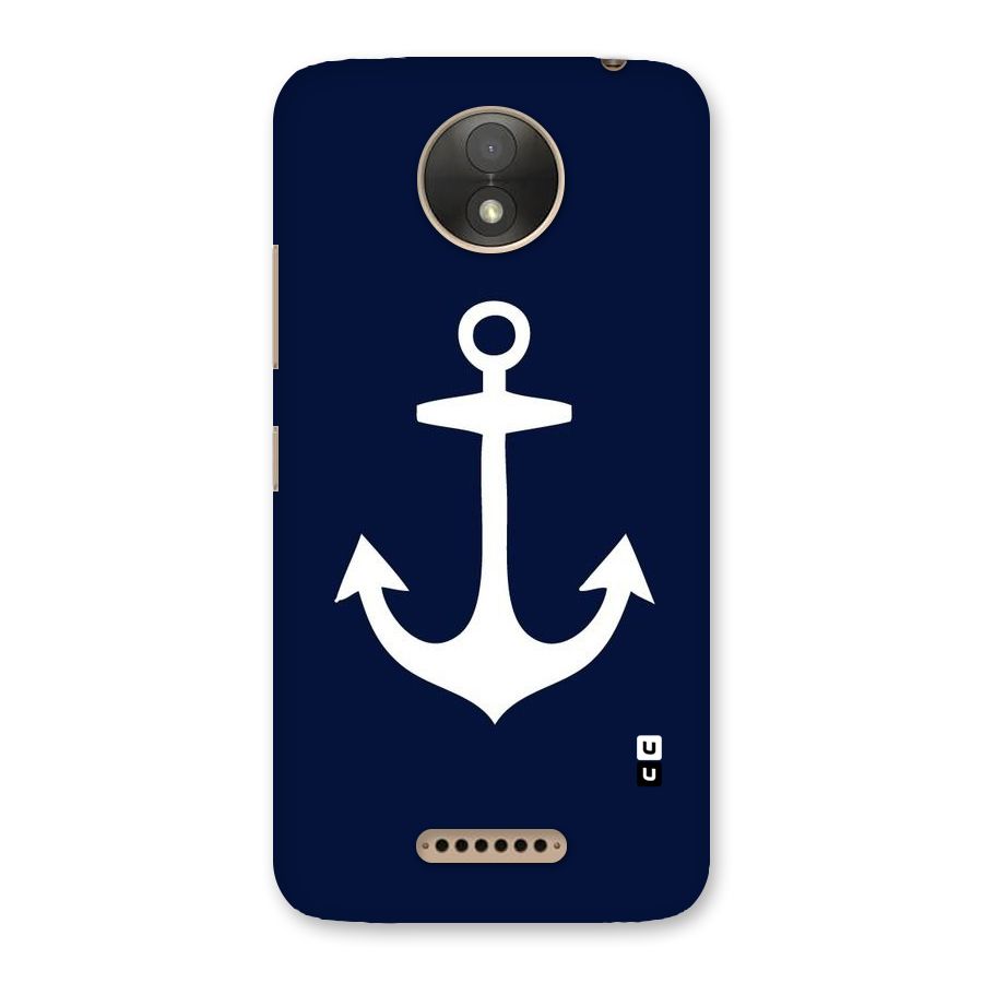 Stylish Anchor Design Back Case for Moto C Plus
