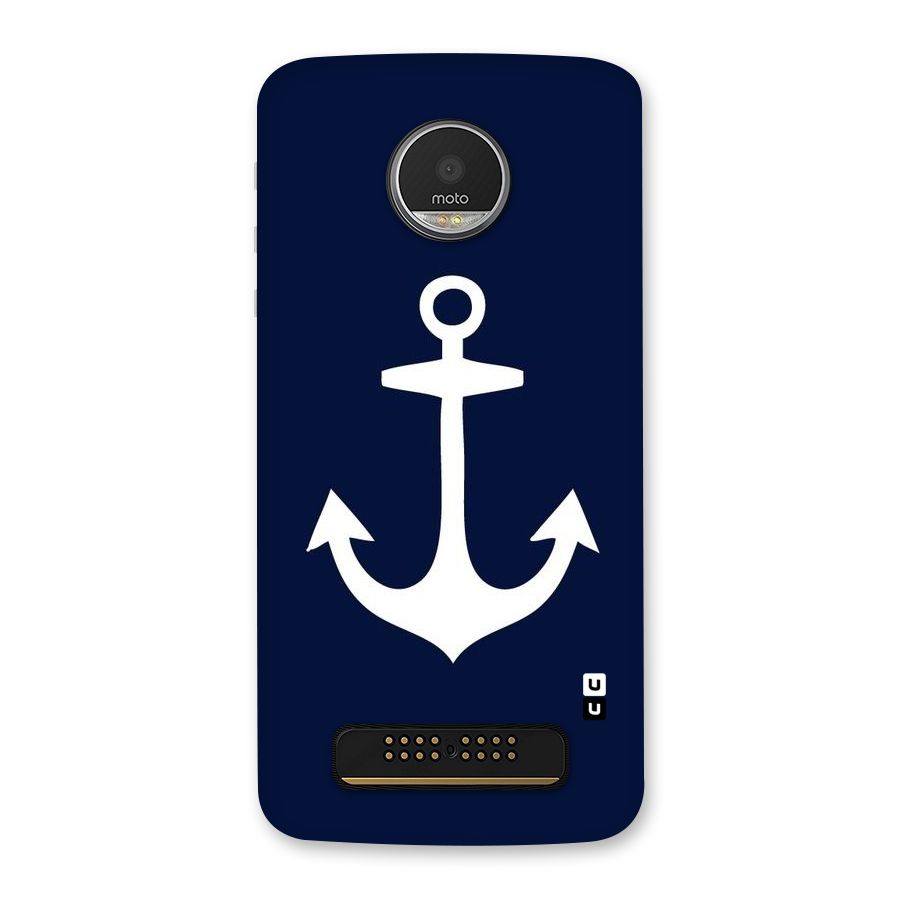 Stylish Anchor Design Back Case for Moto Z Play