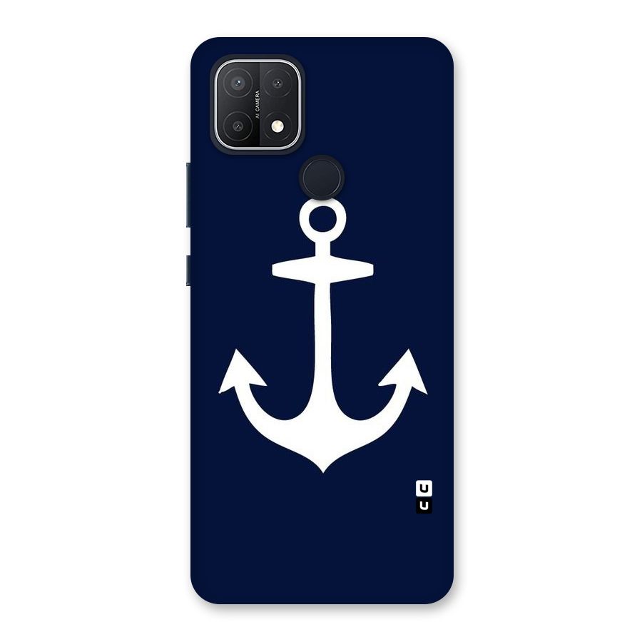 Stylish Anchor Design Back Case for Oppo A15s