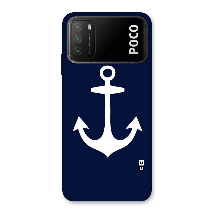 Stylish Anchor Design Back Case for Poco M3
