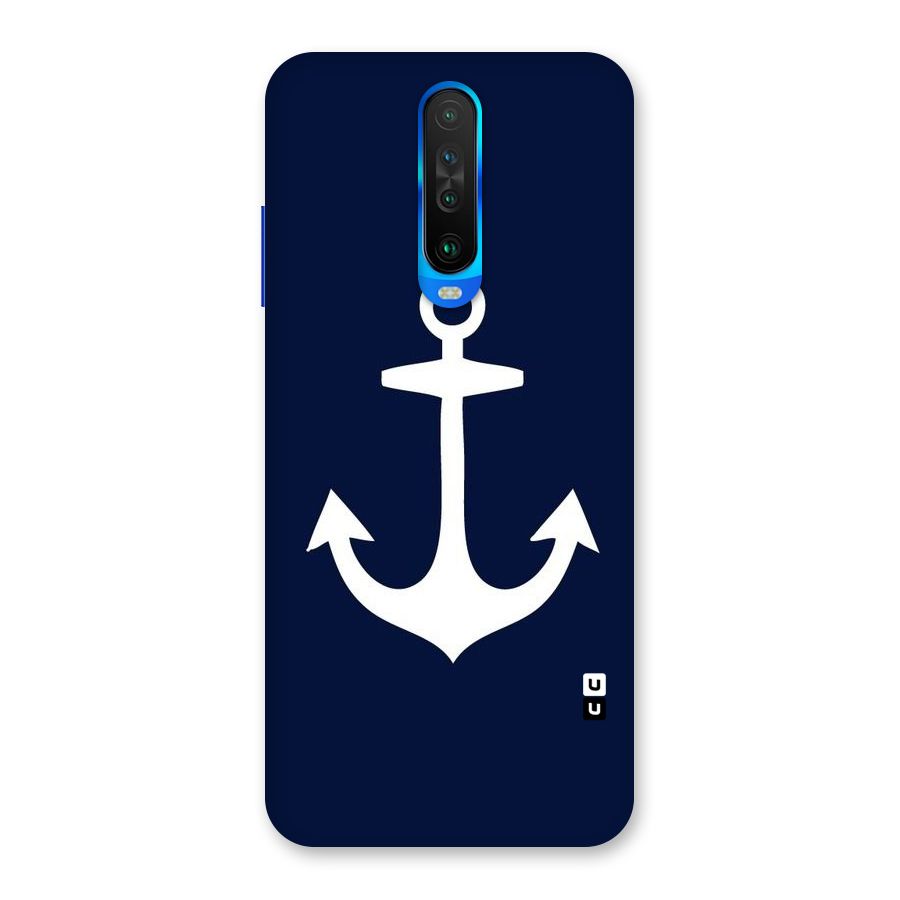 Stylish Anchor Design Back Case for Poco X2