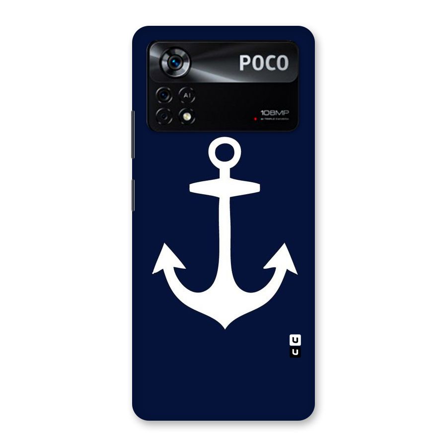 Stylish Anchor Design Back Case for Poco X4 Pro 5G