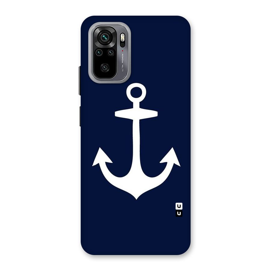 Stylish Anchor Design Back Case for Redmi Note 10