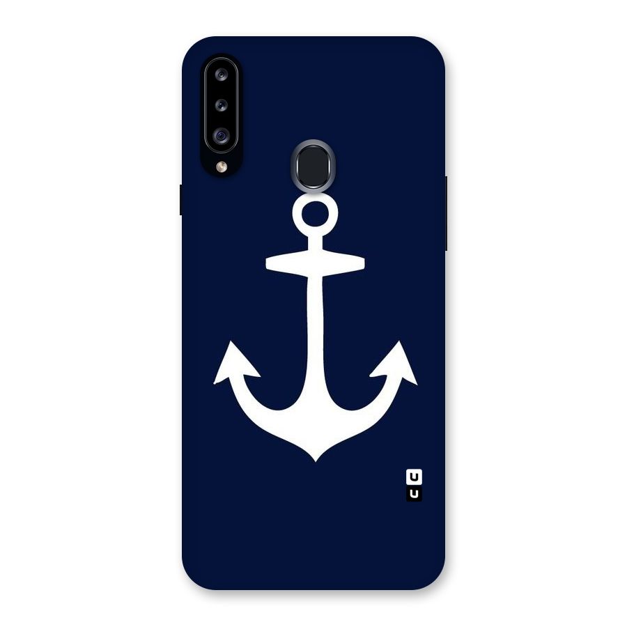 Stylish Anchor Design Back Case for Samsung Galaxy A20s