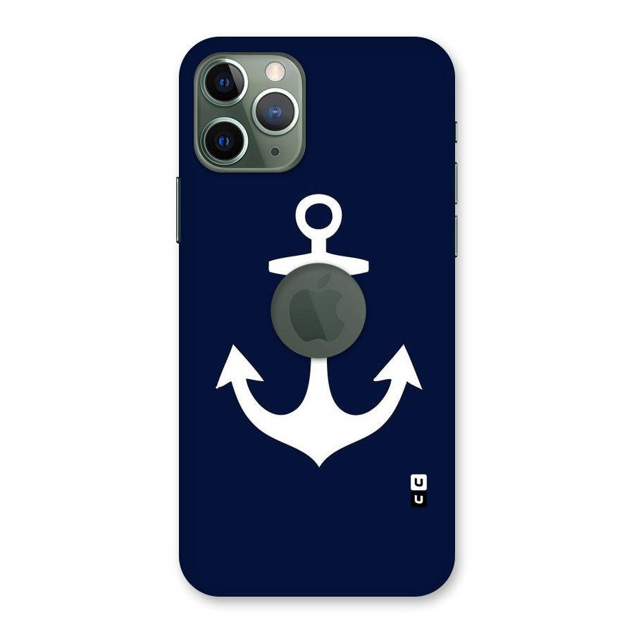 Stylish Anchor Design Back Case for iPhone 11 Pro Logo  Cut