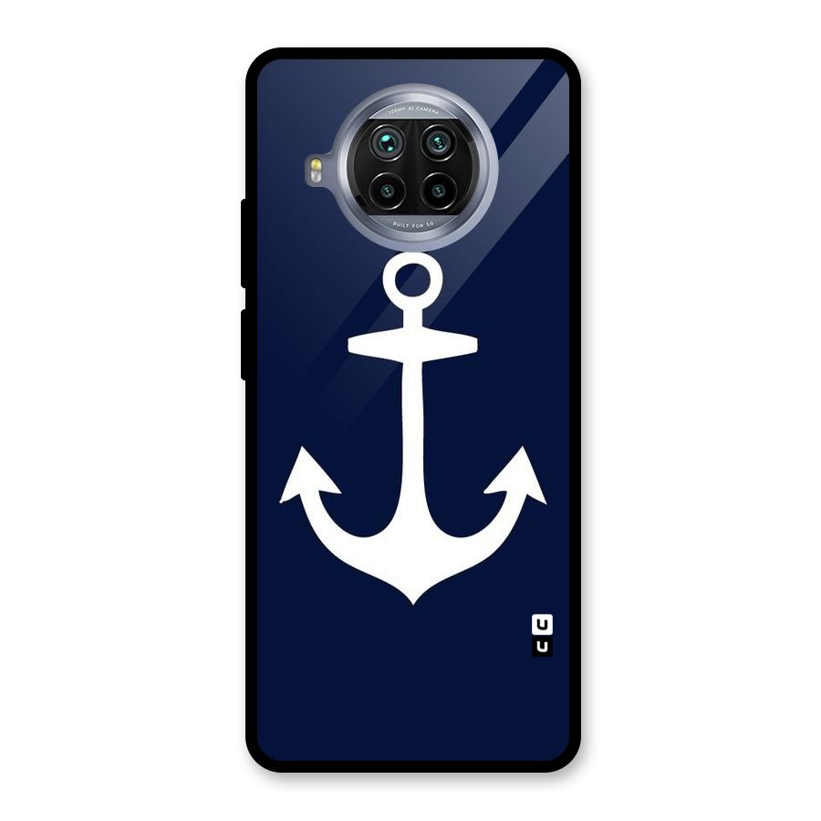 Stylish Anchor Design Glass Back Case for Mi 10i