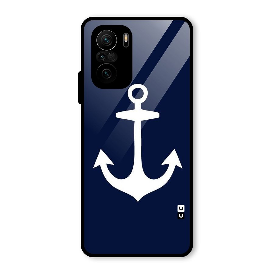 Stylish Anchor Design Glass Back Case for Mi 11X Pro