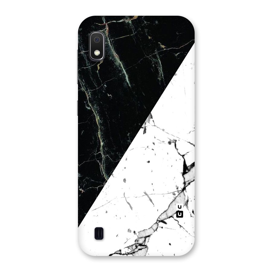 Stylish Diagonal Marble Back Case for Galaxy A10