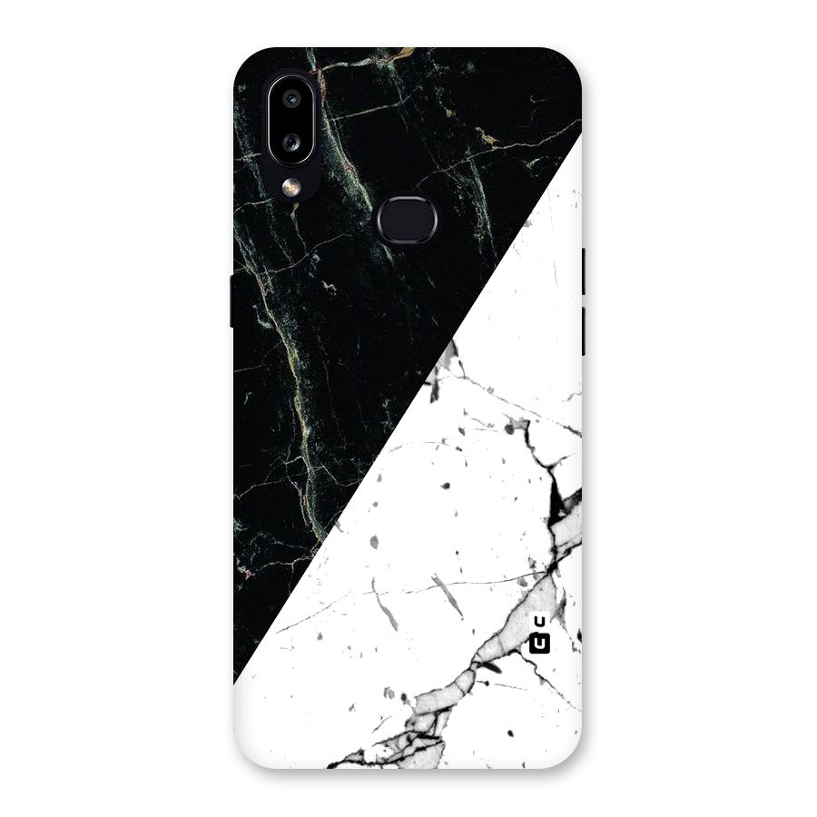 Stylish Diagonal Marble Back Case for Galaxy A10s