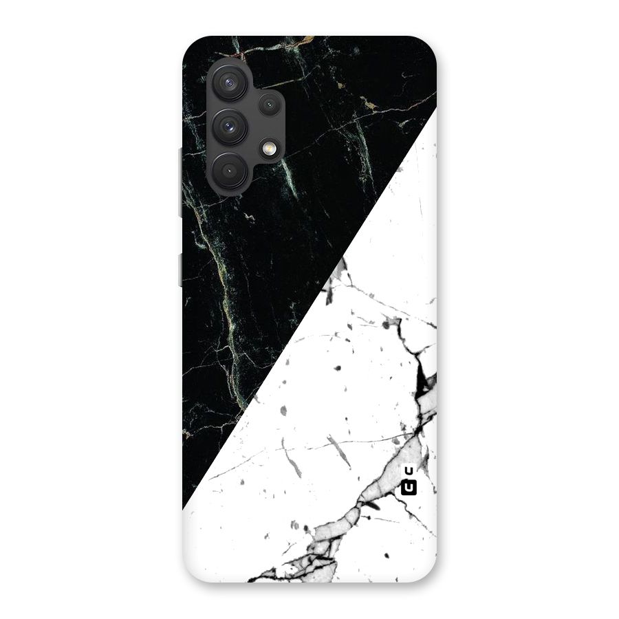 Stylish Diagonal Marble Back Case for Galaxy A32
