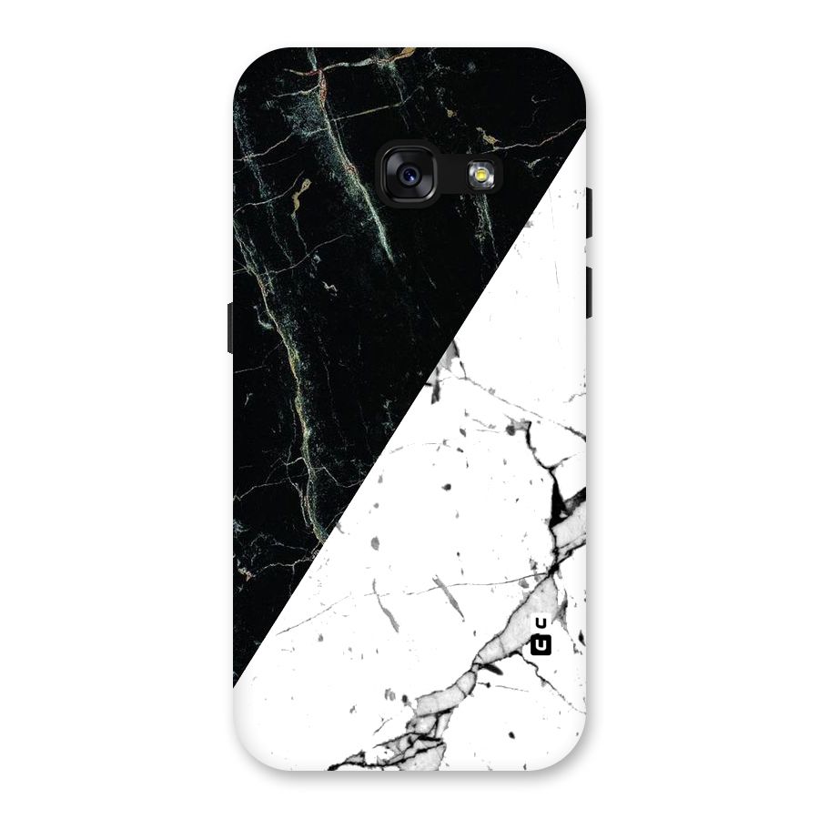 Stylish Diagonal Marble Back Case for Galaxy A3 (2017)