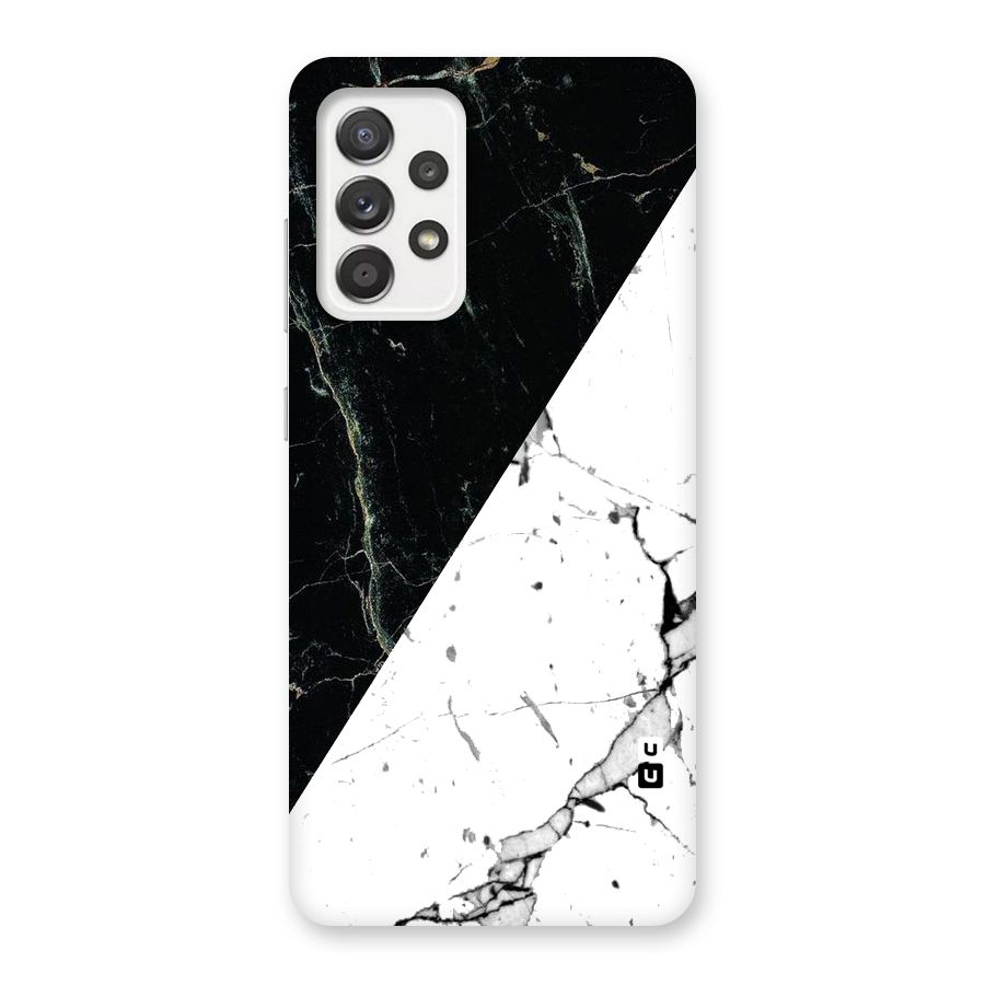 Stylish Diagonal Marble Back Case for Galaxy A52