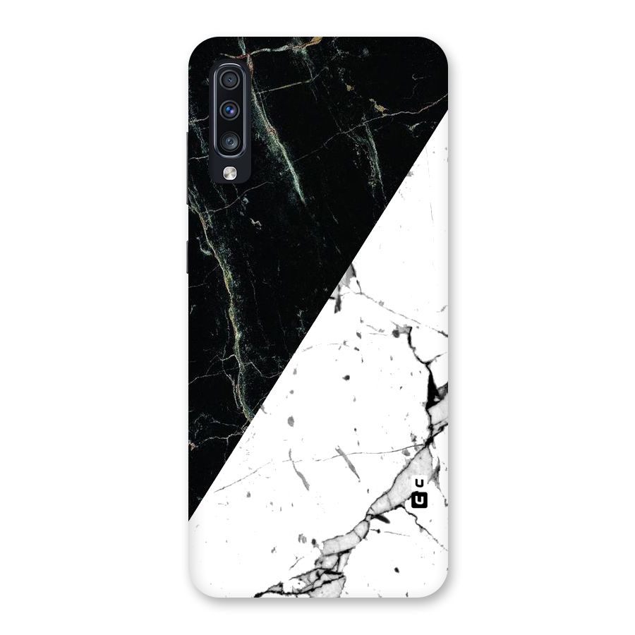 Stylish Diagonal Marble Back Case for Galaxy A70