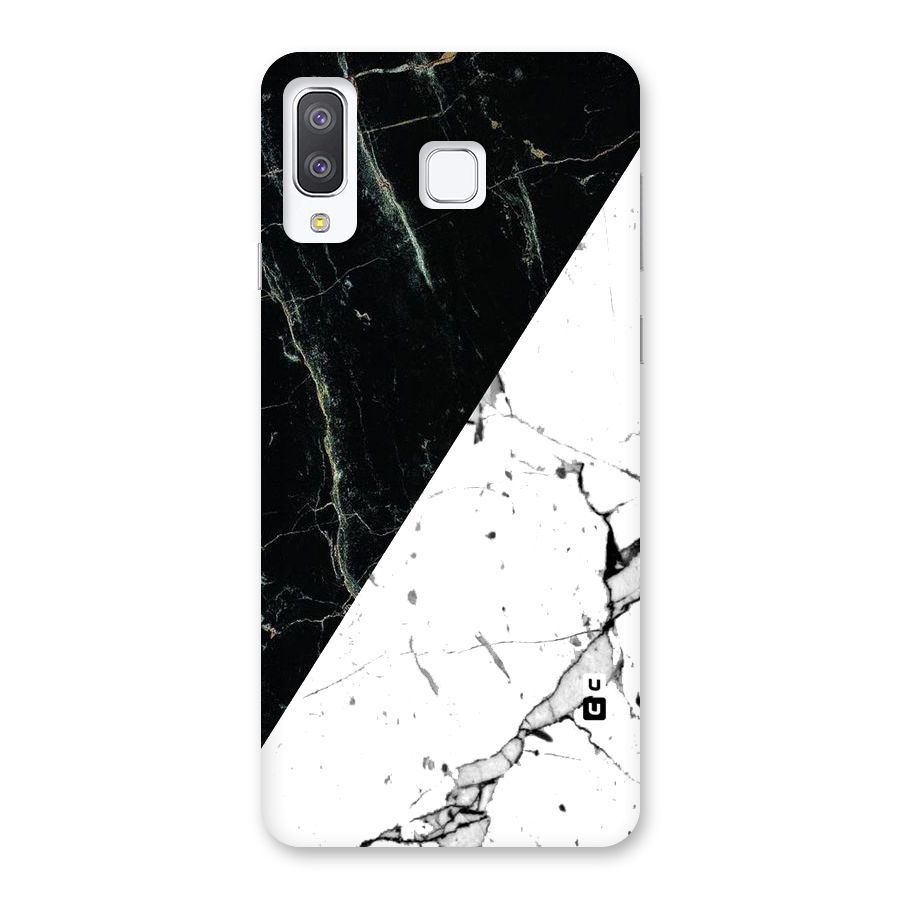 Stylish Diagonal Marble Back Case for Galaxy A8 Star
