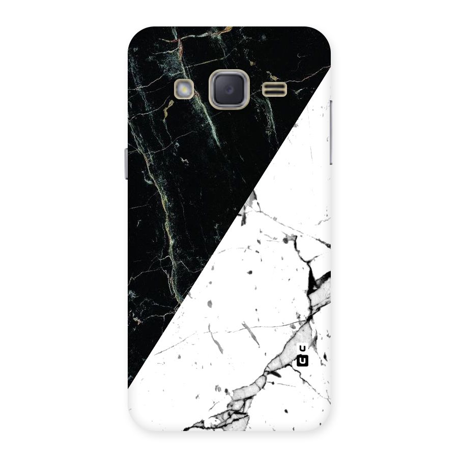 Stylish Diagonal Marble Back Case for Galaxy J2