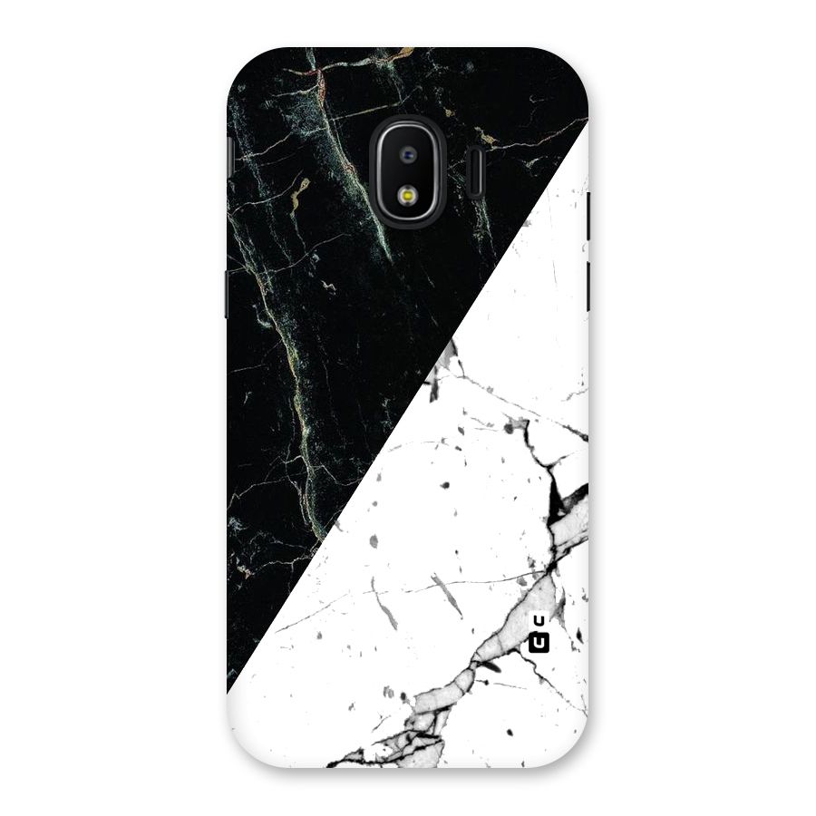 Stylish Diagonal Marble Back Case for Galaxy J2 Pro 2018